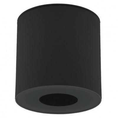 Φωτιστικό Σποτ Οροφής Φ100 Κατεύθυνσης με ντουί GU10 Αλουμινίου Μαύρο IP54 21-95001